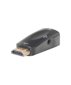 HDMI-VGA - HDMI-VGA-EPCOM POWERLINE-Adaptador (Convertidor) HDMI a VGA  / HDMI Macho a VGA Hembra / Resolución 1920x1080 @ 60Hz  / Adaptador de Audio de 3.5 mm / Chapado en Níquel - Relematic.mx - HDMIVGA-p