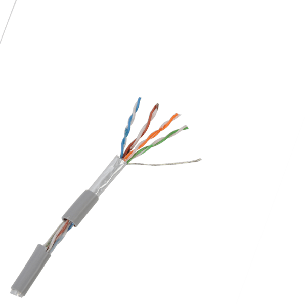 FTCAT5E1MTS - FTCAT5E1MTS-VIAKON-Retazo de 1 mt de Cable Cat5e FTP, ESCUT, UL, CMR, color Gris, para aplicaciones en CCTV y redes de datos. Uso en intemperie. - Relematic.mx - DSC0258