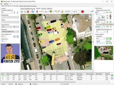 Camera Zone Coverage Calculation