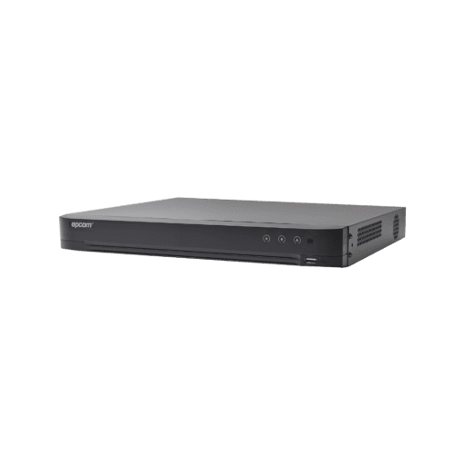 EV4K04TURBO - EV4K04TURBO-EPCOM - DVR 4K (8 Megapixel) / 4 Canales TURBOHD + 4 Canales IP / 1 Bahía de Disco Duro / H.265+ / 4 Canales de Audio / 4 Entradas de Alarma - Relematic.mx - EV4K04TURBO-h