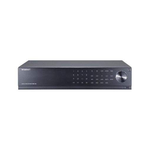 HRD-1642-24TB - HRD-1642-24TB-Hanwha Techwin Wisenet - DVR 16 Canales hasta 4 Megapixel / Soporta 4 Tecnologías (AHD, TVI, CVI, CVBS) / Hasta 8 HDDs / Entradas y Salidas de Audio y Alarma / Incluye 24TB - Relematic.mx - HRD164224TB-h