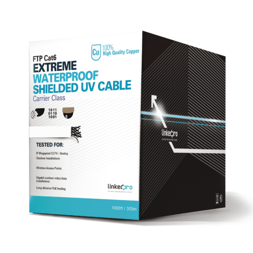 PROCAT6EXTLITEW - PROCAT6EXTLITEW-LINKEDPRO - Bobina de cable UTP 305 Metros Cat6, Color Blanco, CLIMAS EXTREMOS - Relematic.mx - PROCAT6EXTLITEW-h