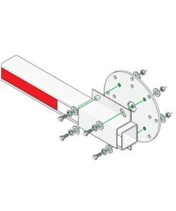 1601-241 - 1601-241-DKS DOORKING-Kit de Instalación Para Brazos de Plástico Doorking / Incluye Disco y Enganche de Fijación - Relematic.mx - 1601241