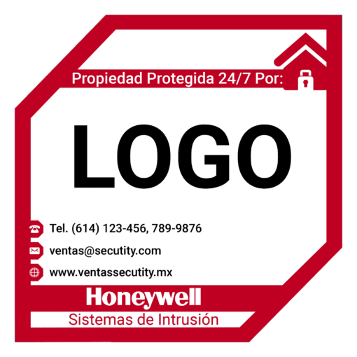 CALALA/15 - CALALA/15-HONEYWELL - Calcomanías Propiedad Protegida Alarmas (Paquete con 15) - Relematic.mx - CALALA15-h