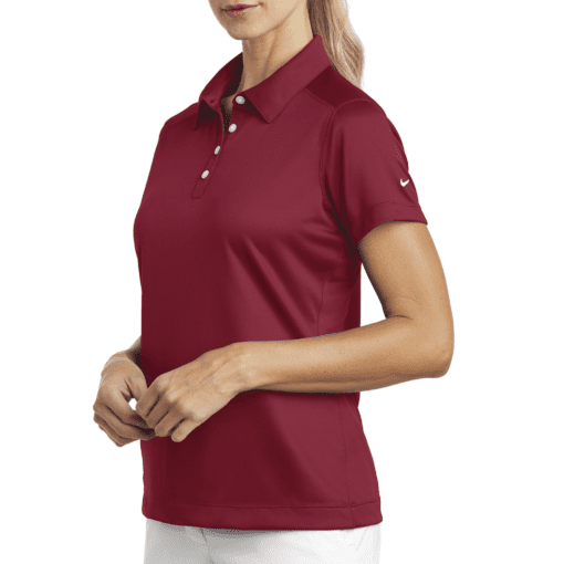 D354064M/R - D354064M/R-NIKE - Playera Polo Dri-FIT color Rojo Obscuro para Mujer - Relematic.mx - D354064MR-h