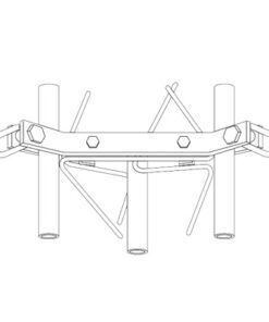 GA45GD - GA45GD-ROHN-Brida para torre 45G/45GSR - Relematic.mx - GA25GDdet