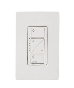 PD-6WCL-WH - PD6WCLWH-LUTRON ELECTRONICS-(Caseta Wireless) Atenuador de pared. Aumenta/Disminuye Intensidad de Iluminación.  No requiere cable neutro. 150W LED / 600W INC/HAL - Relematic.mx - PD6WCLWH-P