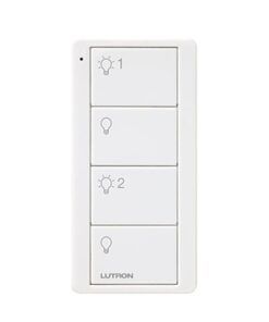 PJ2-4B-WH-L21P - PJ24BWHL21P-LUTRON ELECTRONICS-Control remoto PICO 4 botones  2 grupos de encender/apagar. Complemente con un switch on/off o atenuador, Caseta, RA2, RadioRa2 - Relematic.mx - PJ24BWHL21P