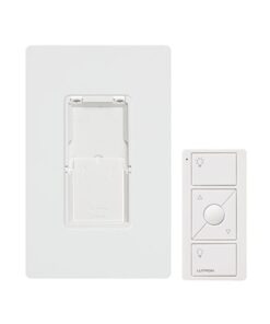 PJ2-WALL-WH-L01 - PJ2WALLWHL01-LUTRON ELECTRONICS-Kit, placa de pared y Control Remoto PICO Inalámbrico, complemente con un atenuador o switch on/off, Caseta, RA2, RadioRa2 - Relematic.mx - PJ2WALLWHL01-A