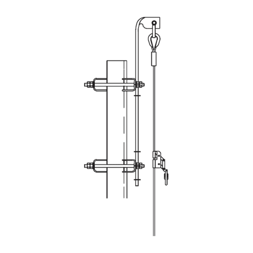 TRY-ST-LV-100 - TRY-ST-LV-100-Trylon-Línea de vida para torre Super Titan de hasta 100 pies (30 metros). Carro de Seguridad NO INCLUIDO. - Relematic.mx - TRYSTLV190-h