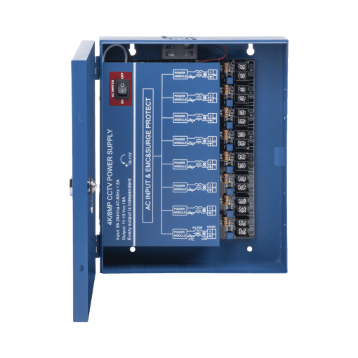 XP8-DC-16-4KV - XP8-DC-16-4KV-EPCOM POWERLINE-Fuente de Poder Profesional HEAVY DUTY @ 16 Amperes / 8 Canales / Hasta 2A por Salida / Ajuste independiente de 11 a 15 Vcc por Salida / Protección Contra Sobrecargas / Filtro de Ruido Especial para Cámaras 4K. - Relematic.mx - XP8DC164KV-h