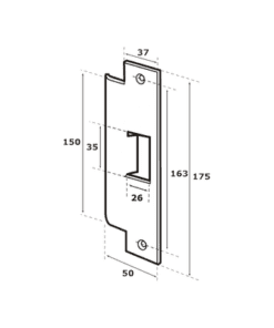 ABL-4610 - ABL-4610-ABLOY-Contra para Cerradura Abloy (ABLEL410) - Relematic.mx - ABL4610-p