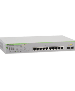 AT-GS950-10PS-10 - AT-GS950-10PS-10-ALLIED TELESIS-Switch PoE+ Gigabit WebSmart de 10 puertos 10/100/1000 Mbps (2 x Combo) + 2 puertos gigabit SFP (Combo), 75 W - Relematic.mx - ATGS95010PS10-p