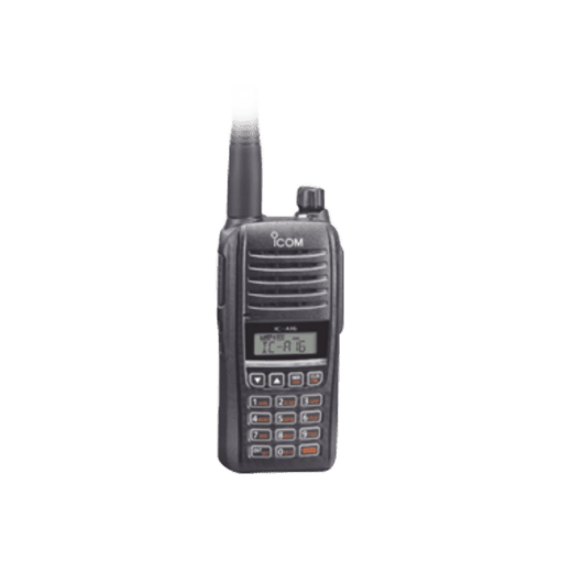 IC-A16/21 - IC-A16/21-ICOM-Radio Portátil Aéreo, rango de frecuencia 118-136.99166 MHz, 6W PEP, 200 canales alfanuméricos, pantalla de 8 caracteres, incluye bateria, cargador, antena y clip - Relematic.mx - ICA1621-h