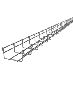 MG-50-431EZ - MG-50-431EZ-CHAROFIL-Charola Tipo Malla 66/100 mm, Acabado Electro Zinc, Hasta 105 Cables Cat6, Tramo de 3 Metros - Relematic.mx - MG50431EZ-p