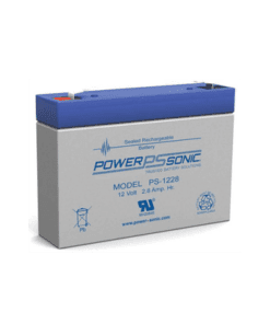 PS-1228 - PS-1228-POWER SONIC-Batería 12V, 2.8AH, Para Respaldo, Tecnologías AGM/VRLA, 5 Años Vida Útil, Terminales F1, Reconocida UL - Relematic.mx - PS1228-p