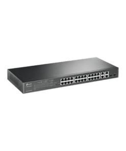 T1500-28PCT - T1500-28PCT-TP-LINK-Smart Switch PoE+ administrable Capa 2, 24 puertos 10/100 Mbps, 4 puertos 10/100/1000 Mbps + 2 puertos SFP combo, 192 W - Relematic.mx - T150028PCT-p