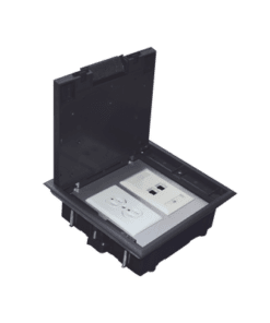 TH-CP-2M - TH-CP-2M-THORSMAN-Caja de piso para dos módulos universales (Socket M2), para alimentación eléctrica y redes de datos (11000-33401) No incluye faceplates   - Relematic.mx - THCP2M-p