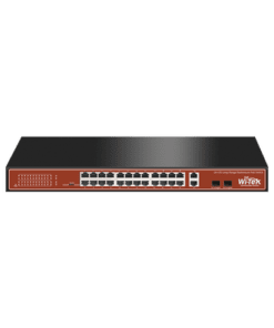 WI-PS526G - WI-PS526G-WI-TEK-Switch PoE (802.3af/at/bt) / No administrable de largo alcance / Hasta 250m / Con 24 x 10/100Mbps + 2 x SFP Gigabit Combo / 250 W - Relematic.mx - WIPS526G-p