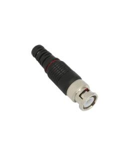 TTRG97 - TT-RG-97-EPCOM TITANIUM-Conector BNC macho en 75 Ohm con Base de Alivio Plástica Negra para Cable Coaxial RG-59/ RG-6, Níquel/ Oro/ Teflón. - Relematic.mx - TTRG97