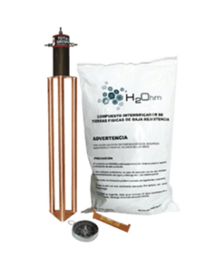 TG-45AB - TG-45AB-TOTAL GROUND-Electrodo para corriente máxima de 45 Amp. con Filtro y Compuesto H2Ohm. - Relematic.mx - TG45AB-p