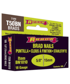 BN-1810-US-ARROW-Clavo de 5/8". Caja con 500 Clavos para ET225. 