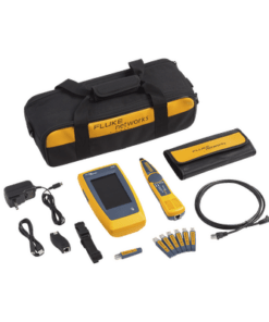 LIQ-KIT-FLUKE NETWORKS-Kit Avanzado de Calificador de Red LinkIQ, Para Verificar Rendimiento de Cableado Hasta 10Gbps Basado en Frecuencia, con Pantalla Multitáctil a Color