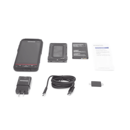 KWSA-80K-KENWOOD-Smartphone con PTT, Pantalla Touch, 3G/4G/LTE, WiFi, GPS, Bluetooth, IP69, Gorilla Glass 3, Intrínseco