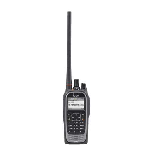 IC-F3400DT/01S-ICOM-Radio digital NXDN  con pantalla a color en la banda de VHF, rango de frecuencia 136-174MHz, 1024 canales, teclado DTMF, sumergible IP68, encriptación DES, GPS, bluethooth. no incluye cargador ni antena.