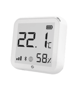 SHELLYPLUSHT-SHELLY-Sensor Inteligente de Humedad y Temperatura con pantalla de 2 colores / WIFI / Residencial / Nube P2P y lectura local/ Nest / Alexa