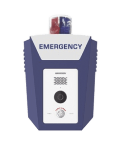 DS-PEA22-B(B)-HIKVISION-Estación de Alarma de Panico de Emergencia / Cámara 2 Megapixel / Video y Audio / Sirena y Estrobo (Azul y Rojo) / 10 Mts de IR / ISUP 