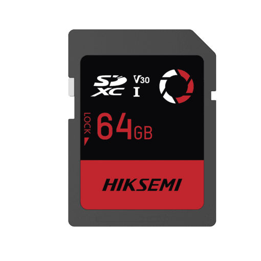 HS-SD-E30/64G-HIKSEMI by HIKVISION-Memoria SD / Clase 10 de 64 GB / Especializada Para Drones Comerciales, Cámaras de Fotografía y Video  / 180 MB/s Lectura / 150 MB/s Escritura