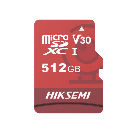 HS-TF-E1/512G-HIKSEMI by HIKVISION-Memoria MicroSD / Clase 10 de 512 GB / Especializada Para Videovigilancia (Uso 24/7) / Compatibles con cámaras HIKVISION y Otras Marcas / 95 MB/s Lectura / 60 MB/s Escritura