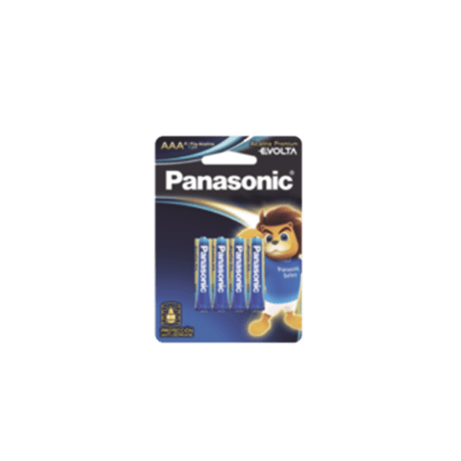 LR03EGL/4B-PANASONIC-Batería Alcalina AAA 1.5V EVOLTA / No recargable / Paquete de 4 Baterías