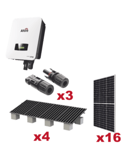 HNS8000TLKIT1-AFORE-Kit Solar Interconexion  / 8kW  220Vca / Inversor AFORE / Montaje Incluido  
