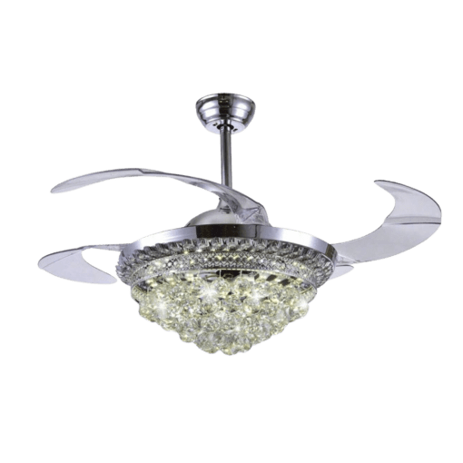 JLV-041-JWJ-Ventilador de Techo con Luminario LED de  110 V CA 50/60 Hz /  88 W /4500 Lm / 6500 - 4 000 - 2 700 K /3 Tonos de Luz / 1075 mm / 6 Velocidades /No Dimeable.