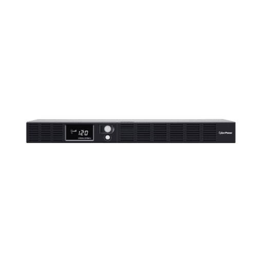 OR500LCDRM1UA-CYBERPOWER-UPS de 500 VA/300 W, Topología Línea Interactiva, Entrada 120 Vca NEMA 5-15P, Tipo Rack 1 UR, Con 6 Tomas NEMA 5-15R