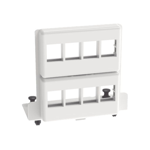 NKMS8PPB-PANDUIT-Patch Panel de 8 Puertos Keystone, Para Uso con Gabinetes Multipropósito, de Instalación a Presión, Color Blanco