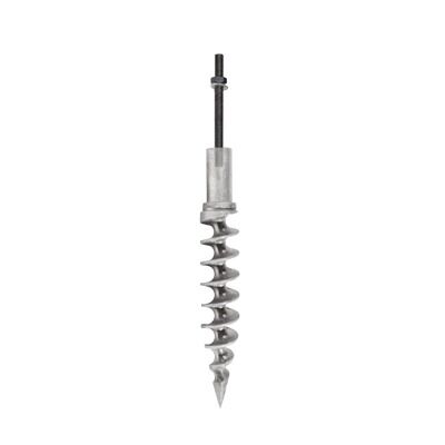 PE14-STD - PE14-STD-AMERICAN EARTH ANCHORS-Ancla tornillo PENETRATOR en Aluminio Termotratado de 14" de Largo, Cabeza para Dado Cuadrado de 1/2", Poste de 6" x 1/2", Tuerca y Rondana. - Relematic.mx - 8647818